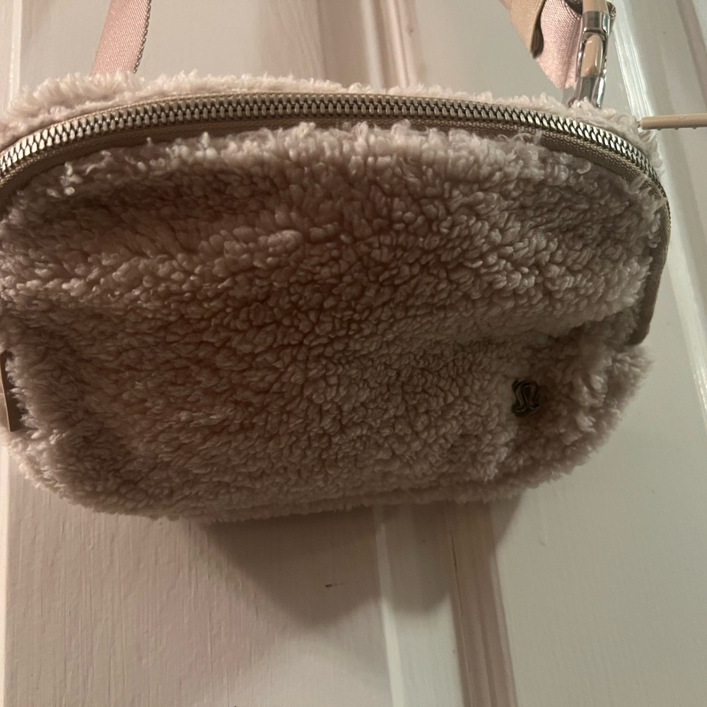 Lululemon Athletica Blush Sherpa Crossbody Bag
